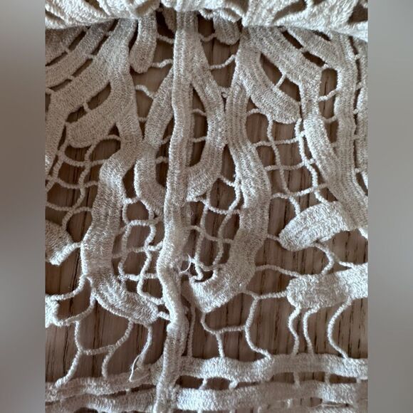 Miss Kelly 1999 Large Lace Bohemian Cream Top - Medium - Picture 4 of 6